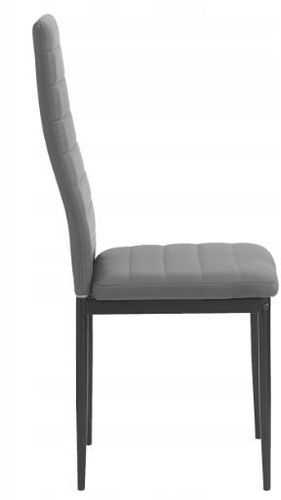 Krzesło tapicerowane nowoczesne do jadalni salonu Mark5 szare na Arena.pl