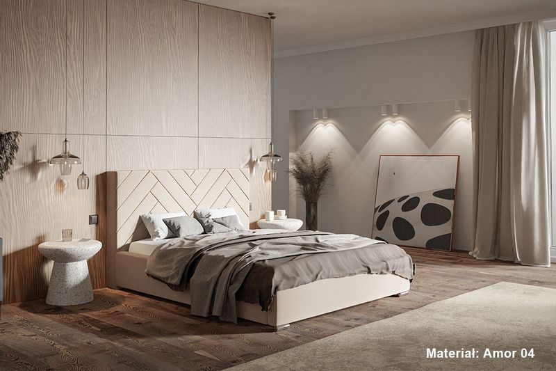 Łóżko tapicerowane 180x200 Royal 4 pojemnik stelaż zdjęcie 4