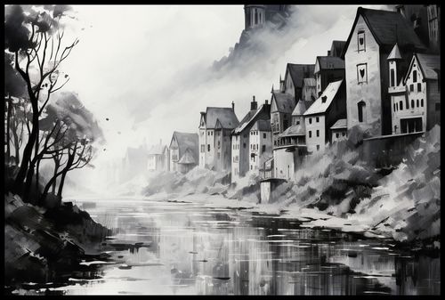 Plakat 91,5x61cm Mglisty Refleks na Arena.pl