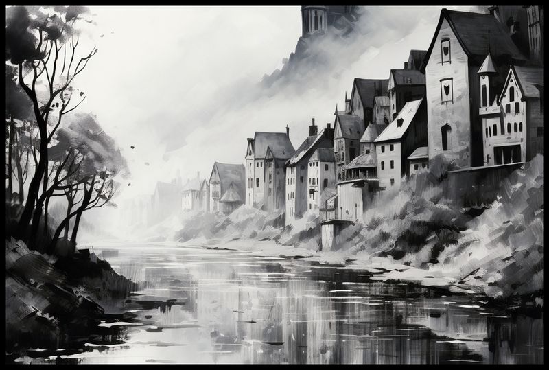 Plakat 91,5x61cm Mglisty Refleks zdjęcie 2