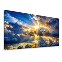 Obraz do salonu sypialni, Promienie Słońca 80x40