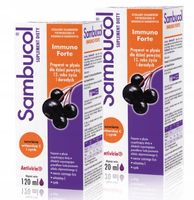 Sambucol Immuno Forte czarny bez, syrop na odporność 120 ml x2