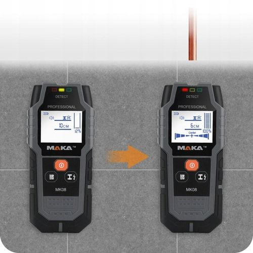 WYKRYWACZ DETEKTOR PRZEWODÓW KABLI METALI W ŚCIANIE DREWNA METALU + BATERIA na Arena.pl