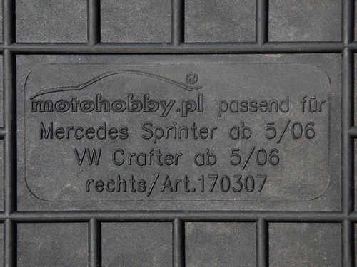 VW Crafter I 1 (06-16) DYWANIKI GUMOWE DEDYKOWANE na Arena.pl