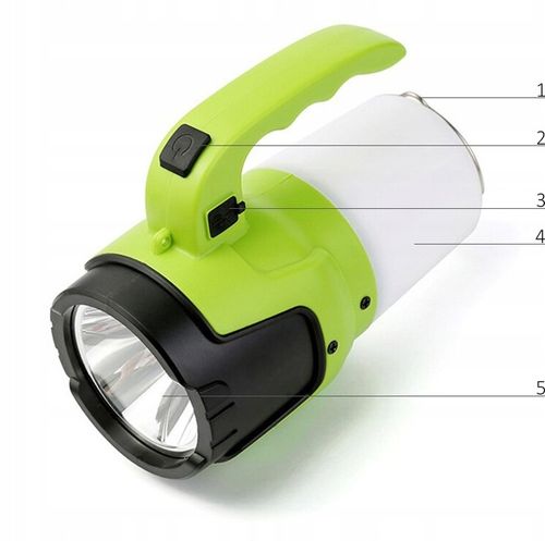 LATARKA AKUMULATOROWA MOCNY SZPERACZ LED USB na Arena.pl