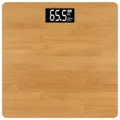 Waga łazienkowa elektroniczna bambusowa cyfrowa lcd temperatura 180kg
