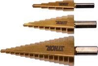 zestaw wierteł stopniowych 3 szt. - w-22616