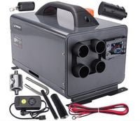 NAGRZEWNICA SPALINOWA GRZEJNIK OLEJOWA OGRZEWANIE POSTOJOWE 12V 230V 8KW