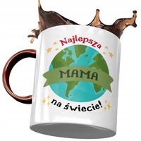 Kubek Bordowy Dla Mamy Matki Na Dzień Mamy Z Nadrukiem Ze Zdjęciem