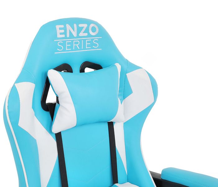 Fotel Gamingowy dla Gracza ENZO Blue/White zdjęcie 5
