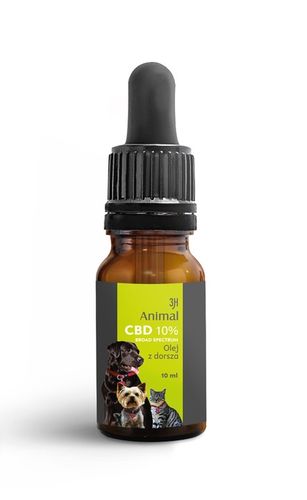CBD 10% OLEJEK KONOPNY DLA PSÓW PSA KOTÓW KOTA 10ml BROAD SPECTRUM na Arena.pl