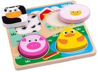 Sensoryczne Puzzle dotykowe ze Zwierzątkami ciekawe faktury