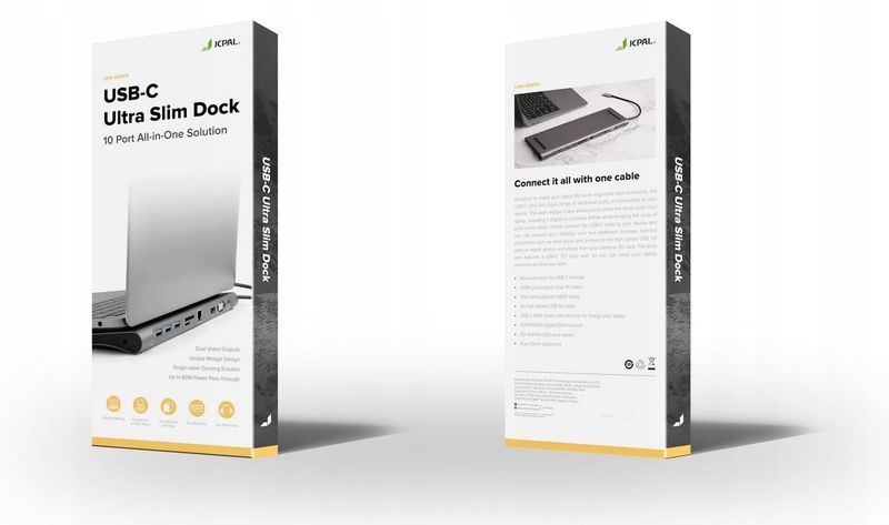 Stacja JCPal Ultra Slim Dock USB-C JCP6204 zdjęcie 9