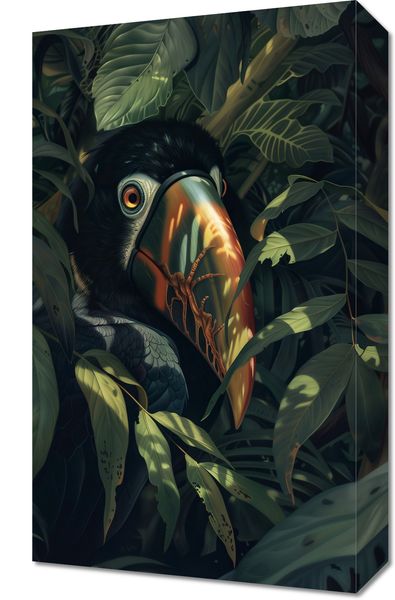 Obraz 30x50cm Skryty Tukan zdjęcie 1