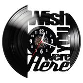 Zegar ścienny z płyty winylowej Wish you were here 1887.14