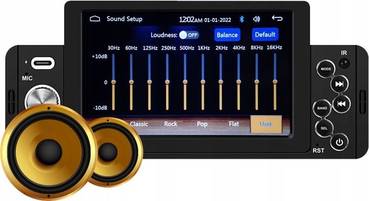 RADIO SAMOCHODOWE 1DIN BLUETOOTH 5" EKRAN DOTYK APPLE CARPLAY ANDROID AUTO zdjęcie 10