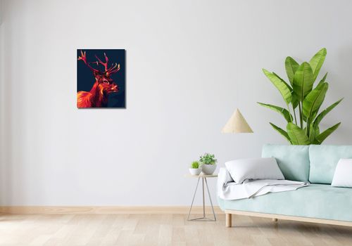 Obraz 40x50cm Jeleń w Geometrii na Arena.pl