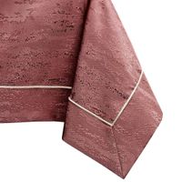 Obrus plamoodporny VESTA mankiet + lamówka 140x300  brudny róż AmeliaHome