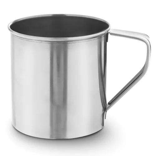 Kubek garnek stalowy z uchwytem turystyczny wędkarski 9 cm 450 ml na Arena.pl