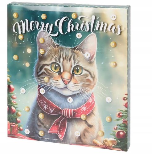 KALENDARZ ADWENTOWY 2024 DLA KOTA ZESTAW NA PREZENT PRZYSMAKI 24 DNI ŚWIĘTA na Arena.pl