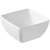 miska kwadratowa z melaminy do żywności biała 13x13cm