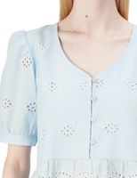 JDY JDYPETRA EMBRIODERY - Bluzka - kaszmirowy błękit/chmurka tancerz L