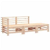 3-cz. zestaw wypoczynkowy do ogrodu, lite drewno sosnowe