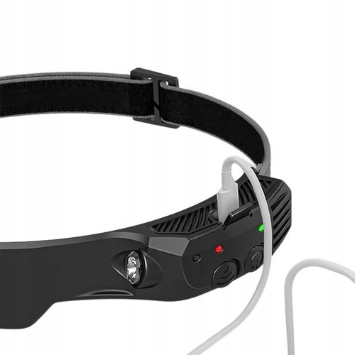 LATARKA CZOŁOWA CZOŁÓWKA LED NA GŁOWĘ LAMPKA AKUMULATOROWA COB CZUJNIK RUCH na Arena.pl