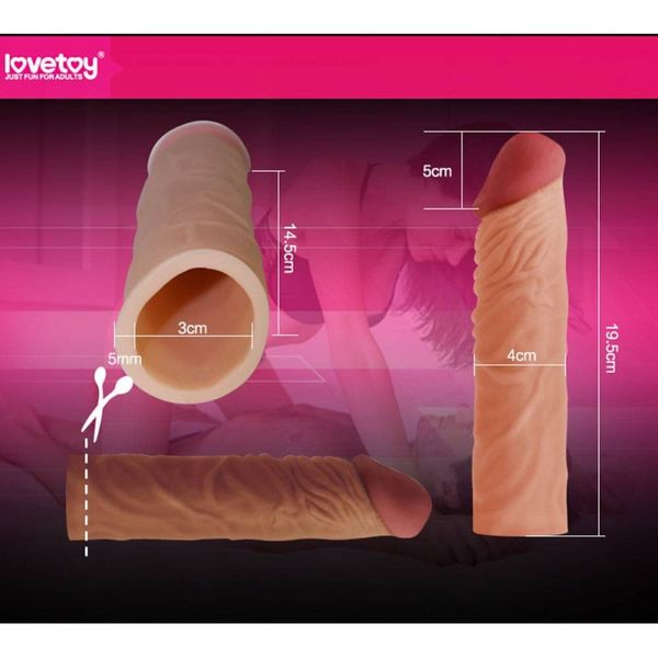 Nakładka Pleasure X-Tender +5Cm  Lovetoy zdjęcie 6