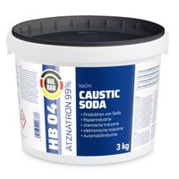 Wodorotlenek Sodu 3kg Granulki Soda kaustyczna H04