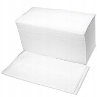 RĘCZNIK FRYZJERSKI WŁÓKNINOWY CIĘTY 70x40 PERFOROWANY BIAŁY 100 sztuk