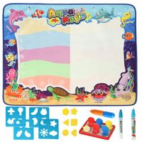 MATA WODNA DUŻA DO MALOWANIA RYSOWANIA WODĄ PIECZĄTKI SZABLONY PISAKI XXL