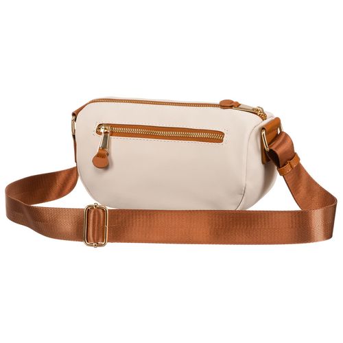 nylonowa torebka damska w brązowo-beżowym kolorze - peterson na Arena.pl