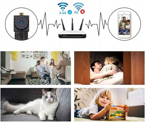 MINI UKRYTA KAMERA SZPIEGOWSKA WIFI NA ŻYWO FULLHD na Arena.pl