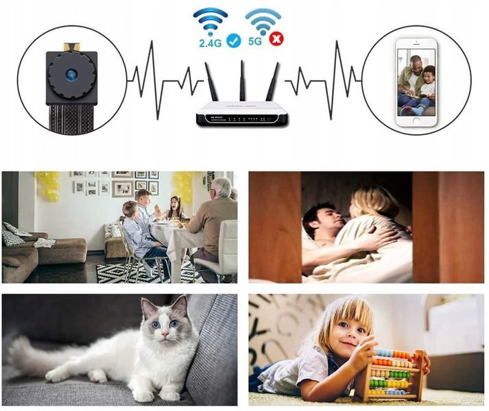 MINI UKRYTA KAMERA SZPIEGOWSKA WIFI NA ŻYWO FULLHD zdjęcie 4