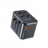 Awei Ład. siec. 2xUSB+3xUSB-C C-39 35W adapter 4w1 US/AU/EU/UK czarny/black