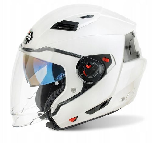 Kask Motocyklowy Z Wypinaną Szczęką Airoh Executive White Gloss Roz. XL na Arena.pl