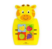 VIGA Sensoryczna Tablica Manipulacyjna - Żyrafa