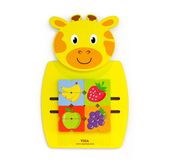 VIGA Sensoryczna Tablica Manipulacyjna - Żyrafa