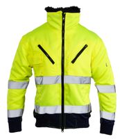 Kurtka robocza odblask BOMBER 3w1 żółta L