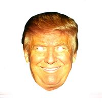 maska papierowa donald trump