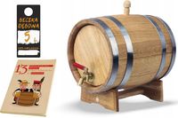 ANTAŁEK Dębowa beczka 5L wypalana bimber whisky nalewki prezent (Atest PZH)