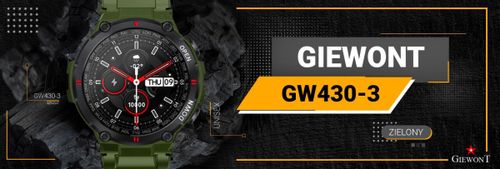 Smartwatch Giewont GW430-3 Zielony na Arena.pl