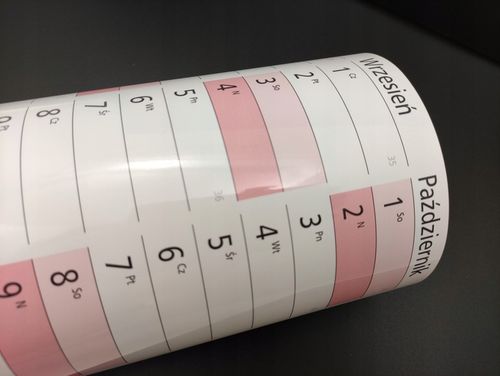 Planer A1 Kalendarz 2025 84x59 zmazywalny z mocowaniem samoprzylepnym na Arena.pl