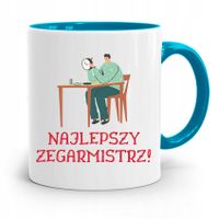 Kubek Błękitny Dla Zegarmistrza Najlepszy Prezent Z Nadrukiem Ze Zdjęciem
