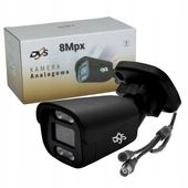 ANALOGOWA KAMERA ZEWNĘTRZNA TUBOWA METALOWA CZARNA 8MPX DUALNE