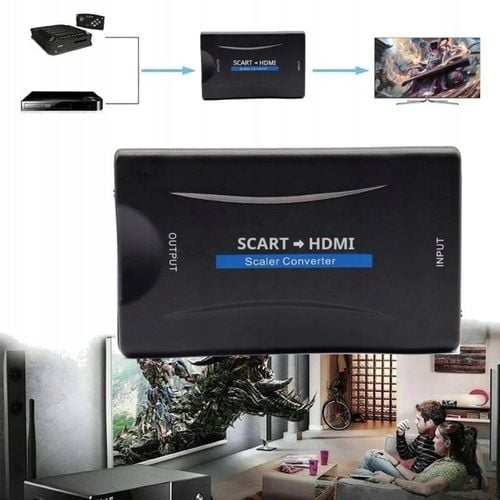 Adapter Eurozłącze na Hdmi Konwerter Scart Przejściówka AV EURO FULL na Arena.pl