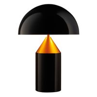 Biurkowa lampka do sypialni Belfugo MT1233-370 Step grzybek czarna złota