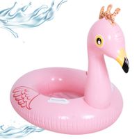 Dmuchany Flaming Łódka Ponton dla Dzieci Sunclub 107cm Uchwyty Różowy Basen