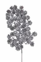 gałązka z szyszkami 36cm srebrna  | B-022_38